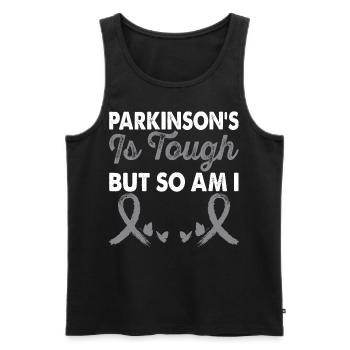 Parkinson's disease is harsh month of the - Men's Premium Organic Tank Top - black - Front - Michal (187cm)