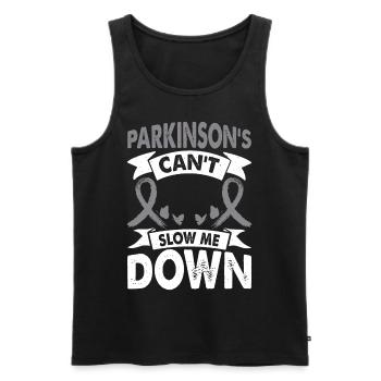 Die Parkinson-krankheit Kann Mich Nicht Bremsen. - Männer Premium Bio Tank Top - Schwarz - Vorne - Michal (187cm)