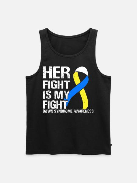 Down Syndrome Awareness - Men's Premium Organic Tank Top - black