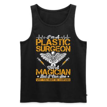 I am a plastic surgeon, a surgical - Men's Premium Organic Tank Top - black - Front - Michal (187cm)