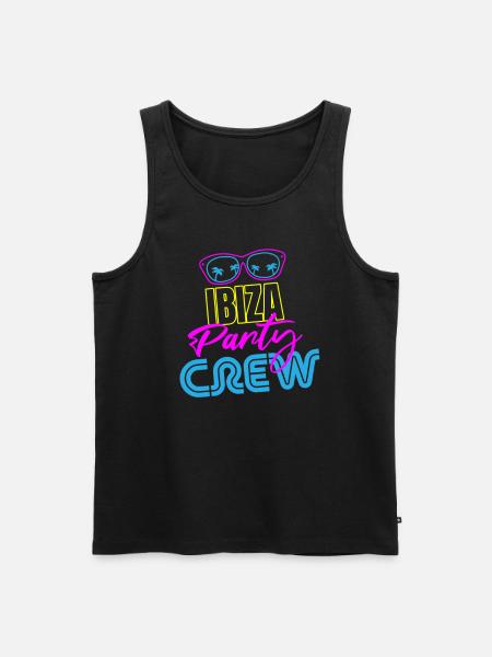 Ibiza Party Crew - Männer Premium Bio Tank Top - Schwarz