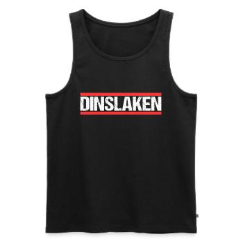 Dinslakenerin Dinslakener Dinslaken - Männer Premium Bio Tank Top - Schwarz - Vorne - Michal (187cm)