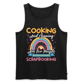 Scrapbooker - Männer Premium Bio Tank Top - Schwarz - Vorne - Michal (187cm)