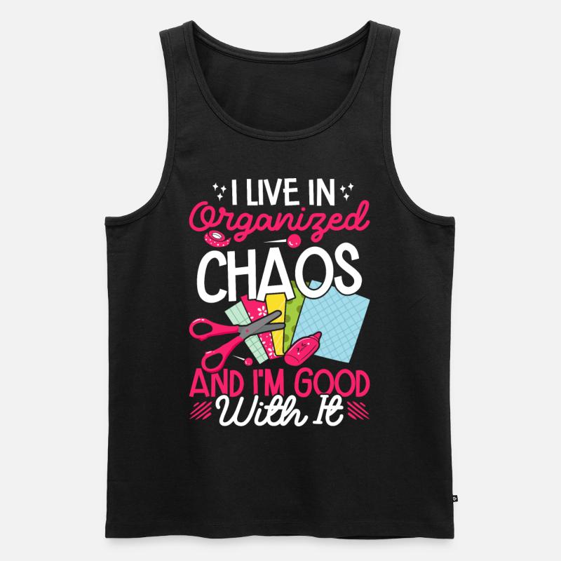 Scrapbooking Scrapbooker - Männer Premium Bio Tank Top - Schwarz