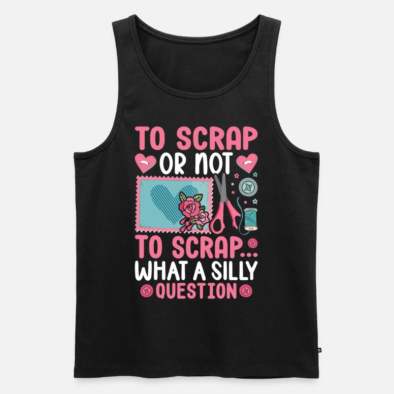 Scrapbooking Scrapbooker - Männer Premium Bio Tank Top - Schwarz