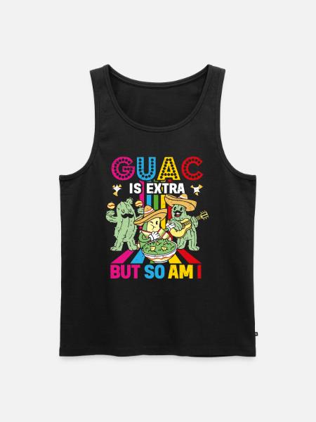 Avocado Guacamole Mexican Mexico Latino - Men's Premium Organic Tank Top - black