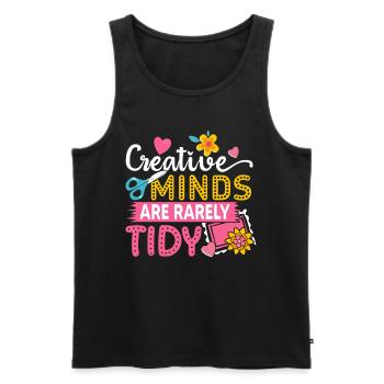 Scrapbooking Scrapbooker - Men's Premium Organic Tank Top - black - Front - Michal (187cm)