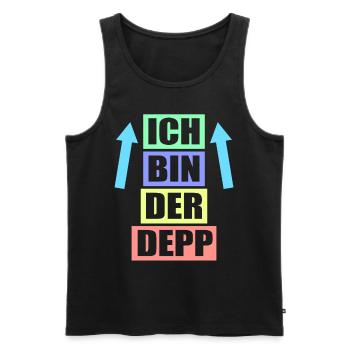 Junggesellenabschied Poltern Polterabend JGA - Männer Premium Bio Tank Top - Schwarz - Vorne - Michal (187cm)