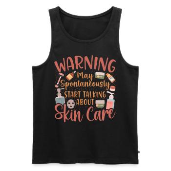 Cute Licensed Esthetician Skincare - Männer Premium Bio Tank Top - Schwarz - Vorne - Michal (187cm)
