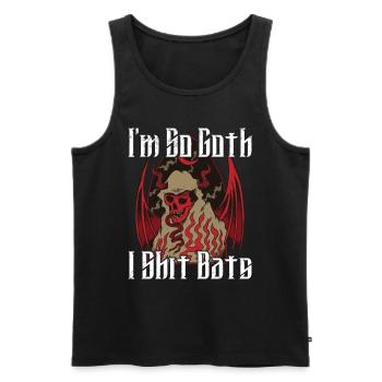 Satan Beelzebub Devil Gothic Pentagram Mystical - Men's Premium Organic Tank Top - black - Front - Michal (187cm)