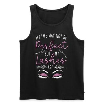 Esthetician Skincare Beautician - Männer Premium Bio Tank Top - Schwarz - Vorne - Michal (187cm)