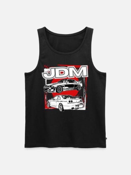Jdm / Tuning / Turbocharger / Rims / Chiptuning - Men's Premium Organic Tank Top - black