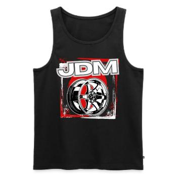Jdm / Tuning / Turbocharger / Rims / Chiptuning - Men's Premium Organic Tank Top - black - Front - Michal (187cm)