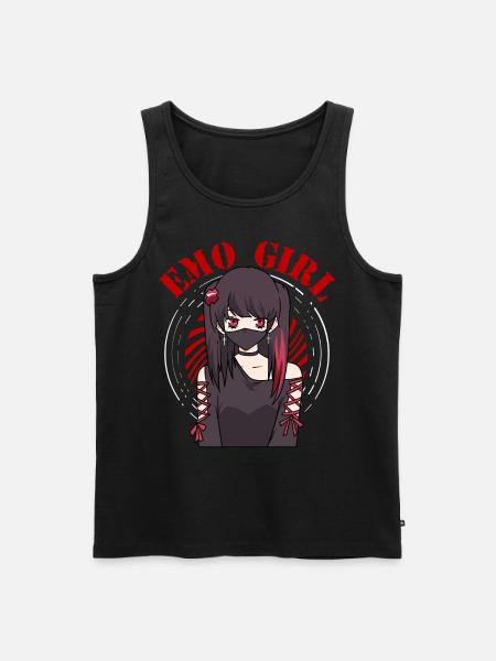 Emo Girl Goth Eboy Egirl - Men's Premium Organic Tank Top - black