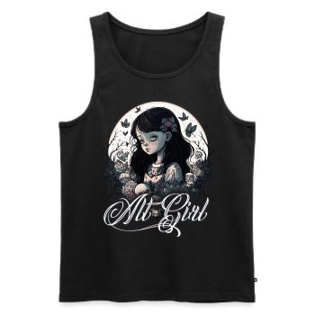 Alt Girl Alternative Girl - Men's Premium Organic Tank Top - black - Front - AI Model Male 178 light (178cm)