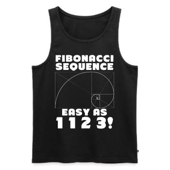 Goldener Schnitt - Männer Premium Bio Tank Top - Schwarz - Vorne - AI Model Male 178 light (178cm)