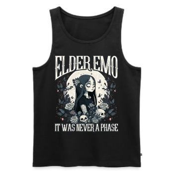 Funny Emo Boy Emo Girl - Men's Premium Organic Tank Top - black - Front - AI Model Male 178 light (178cm)
