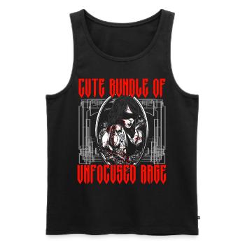 Funny Gothic Goth - Men's Premium Organic Tank Top - black - Front - AI Model Male 178 light (178cm)