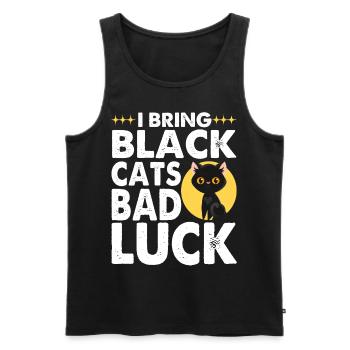Funny Gothic Goth - Men's Premium Organic Tank Top - black - Front - AI Model Male 178 light (178cm)