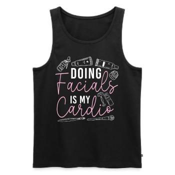 Cute Licensed Esthetician Skincare - Männer Premium Bio Tank Top - Schwarz - Vorne - Michal (187cm)