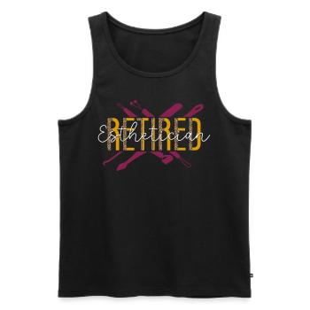Cute Licensed Esthetician Skincare - Männer Premium Bio Tank Top - Schwarz - Vorne - Michal (187cm)