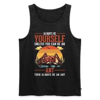 Ants Ant Farm Anthill Fire Ants - Men's Premium Organic Tank Top - black - Front - AI Model Male 178 light (178cm)