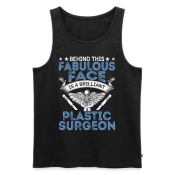 Brilliant Plastic Surgeon Surgical - Men's Premium Organic Tank Top - black - Front - Michal (187cm)