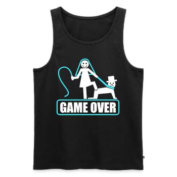 Bachelor party rumbling bachelor party - Men's Premium Organic Tank Top - black - Front - AI Model Male 178 light (178cm)