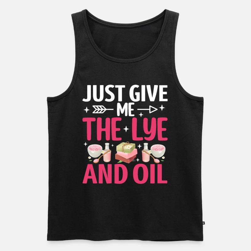 Soap Making, Soap Maker, Soapologist - Men's Premium Organic Tank Top - black