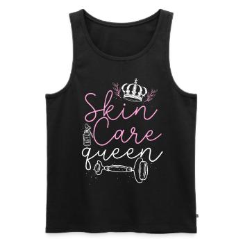 Cute Esthetician Skincare - Männer Premium Bio Tank Top - Schwarz - Vorne - Michal (187cm)
