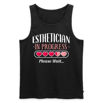 Cute Licensed Esthetician Skincare - Männer Premium Bio Tank Top - Schwarz - Vorne - Michal (187cm)