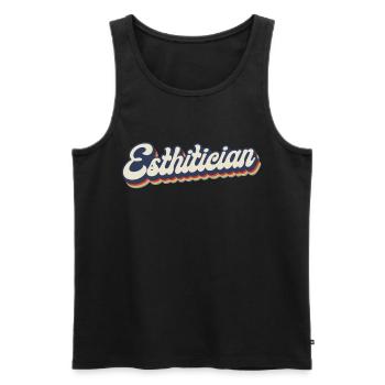 Cute Licensed Esthetician Skincare - Männer Premium Bio Tank Top - Schwarz - Vorne - Michal (187cm)