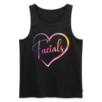 Cute Esthetician Skincare - Männer Premium Bio Tank Top - Schwarz - Vorne - Michal (187cm)