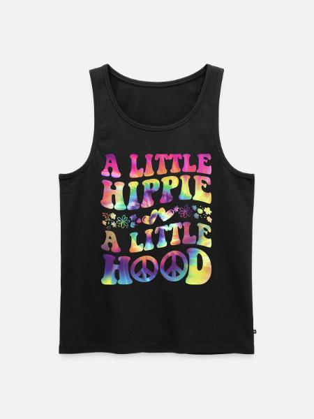 Tie dyeing peace - Men's Premium Organic Tank Top - black