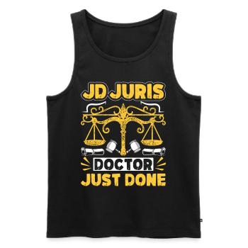Doctorate Degree great - Männer Premium Bio Tank Top - Schwarz - Vorne - AI Model Male 178 light (178cm)