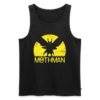 Mothman Point Agréable - Débardeur bio Premium Homme - noir - Devant - AI Model Male 178 light (178cm)