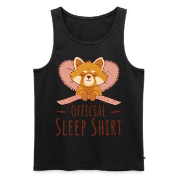 Red Panda Offizielles Schlafshirt für Fans von Red Pa - Männer Premium Bio Tank Top - Schwarz - Vorne - Michal (187cm)