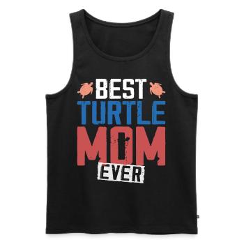 Sea Turtle Tortoise Mom Best - Men's Premium Organic Tank Top - black - Front - Michal (187cm)