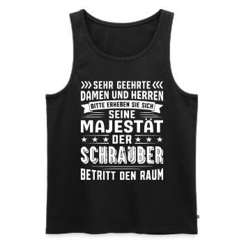 Schrauber Geburtstag Schrauber Sprüche Schrauber - Männer Premium Bio Tank Top - Schwarz - Vorne - AI Model Male 178 light (178cm)