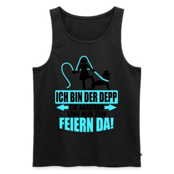 Junggesellenabschied Poltern Polterabend JGA - Männer Premium Bio Tank Top - Schwarz - Vorne - Michal (187cm)