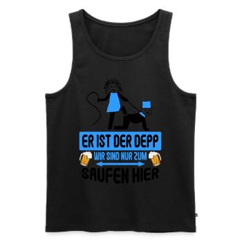 Junggesellenabschied Poltern Polterabend JGA - Männer Premium Bio Tank Top - Schwarz - Vorne - Michal (187cm)