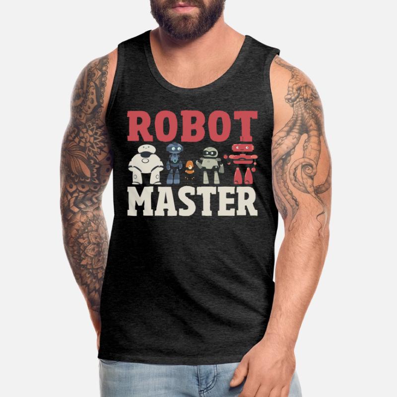 Robot Master Robots Engineer Robotics Men's Premium Organic Tank Top