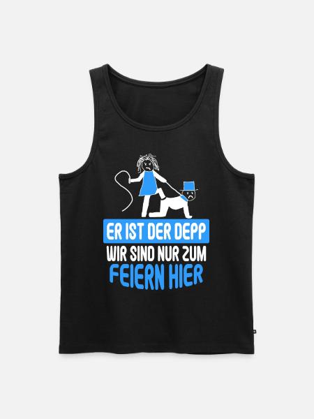 Junggesellenabschied Poltern Polterabend JGA - Männer Premium Bio Tank Top - Schwarz