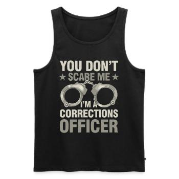 I'm A Corrections Officer für einen - Männer Premium Bio Tank Top - Schwarz - Vorne - Michal (187cm)