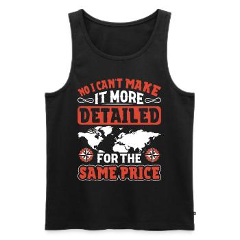 Cartographers - Men's Premium Organic Tank Top - black - Front - Michal (187cm)