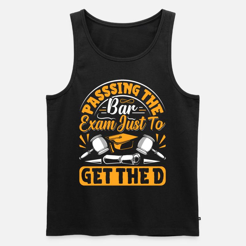 Doctorate Degree great - Männer Premium Bio Tank Top - Schwarz