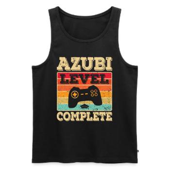 Ausbildung bestanden Azubi Auszubildender Abschluß - Männer Premium Bio Tank Top - Schwarz - Vorne - Michal (187cm)