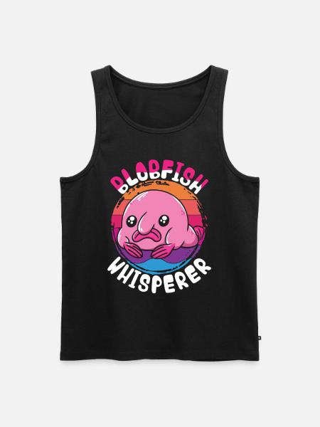 Blobfisch Blobfish Whisperer - Men's Premium Organic Tank Top - black