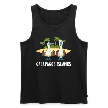 Galapagos Islands - Men's Premium Organic Tank Top - black - Front - AI Model Male 178 light (178cm)