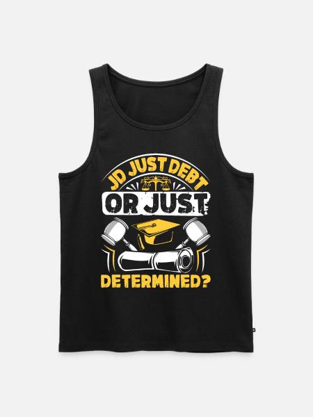 Doctorate Degree great - Männer Premium Bio Tank Top - Schwarz